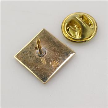 10k Gold Diamond Pin