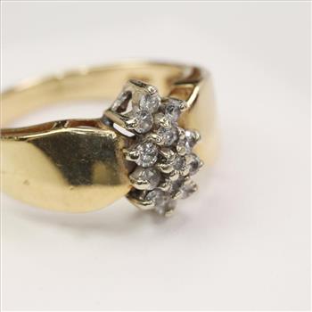 10k Gold Diamond Ring