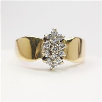 10k Gold Diamond Ring