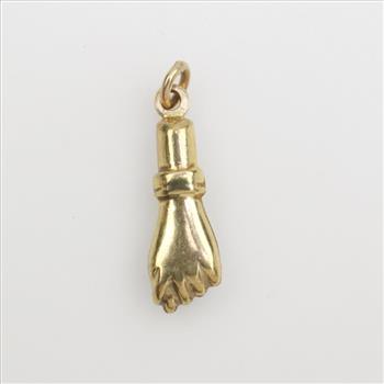 10k Gold Hand Pendant