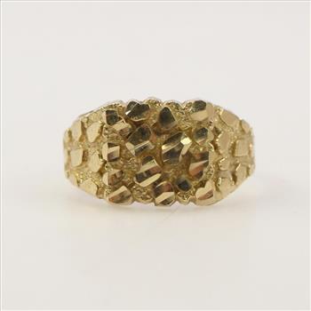 10k Gold Nugget Ring