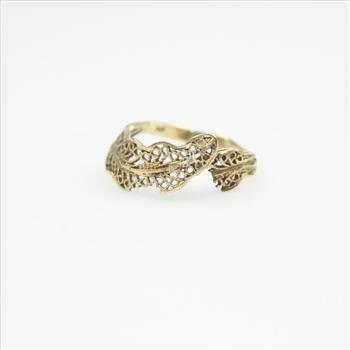 10k Gold Wrap Around Leaf Ring