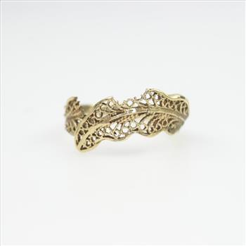 10k Gold Wrap Around Leaf Ring