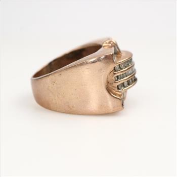 10k Rose Gold Diamond Ring