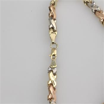 10k Tri-Colored Gold Bracelet