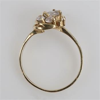 10kt GF Clear Stone Ring