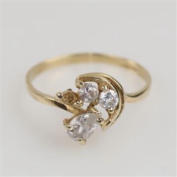 10kt GF Clear Stone Ring