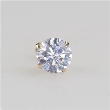 10kt GF Clear Stone Stud Earring