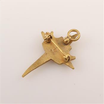 10kt GF Cross Pin Pendant