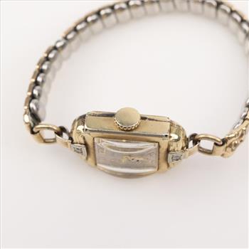 10kt GF Diamond Elgin Watch