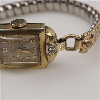 10kt GF Diamond Elgin Watch