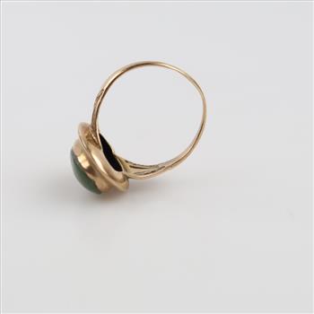 10kt GF Green Stone Ring