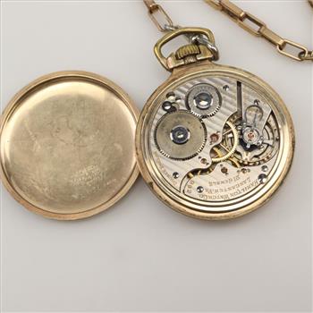 10kt GF Hamilton Watch Co Pocket Watch
