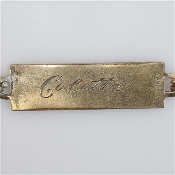 10kt GF Over Sterling Silver Name Plate Bracelet
