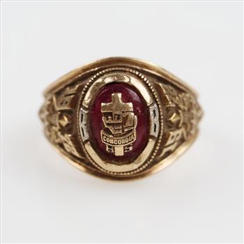 10kt GF Pink Stone Class Ring