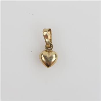 10kt GF Puffy Heart Pendant