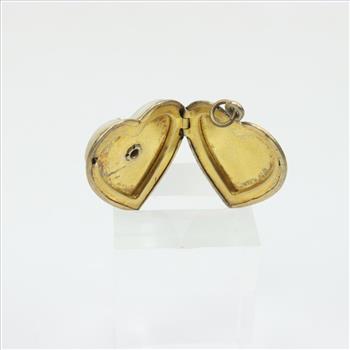 10kt GF Purple Spinel Heart Locket