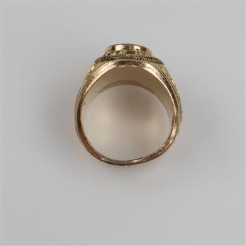 10kt GF Red Stone US Marines Class Ring