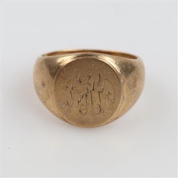 10kt GF Signet Ring