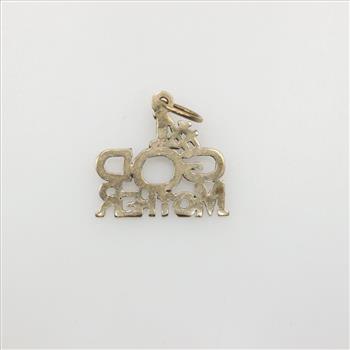 10kt Gold #1 God Mother Pendant