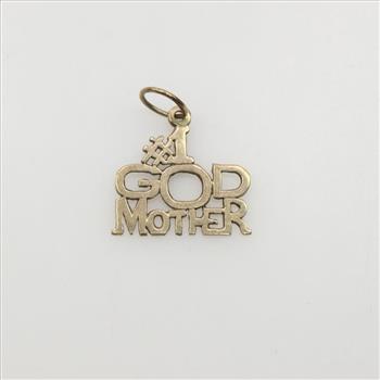 10kt Gold #1 God Mother Pendant
