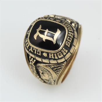 10kt Gold 16.0g Clyde A Erwin High School Class Ring
