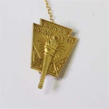 10kt Gold 2.5g Vintage National Honor Society Lapel Pin