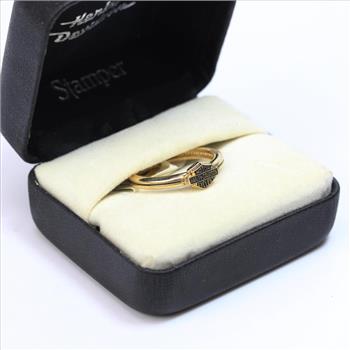 10kt Gold 2.75g Harley Davidson Ring In Box
