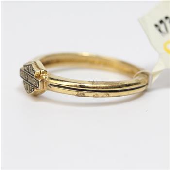 10kt Gold 2.75g Harley Davidson Ring In Box