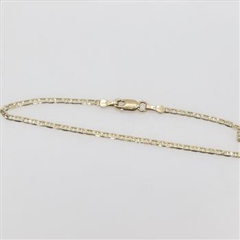 10kt Gold Anchor Chain Bracelet