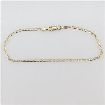 10kt Gold Anchor Chain Bracelet