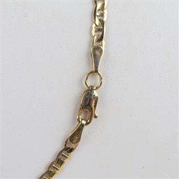 10kt Gold Anchor Chain Necklace