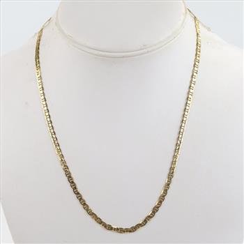 10kt Gold Anchor Chain Necklace