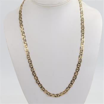 10kt Gold Anchor Chain Necklace