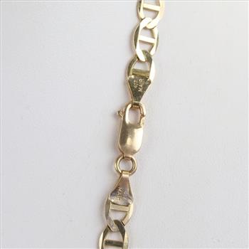 10kt Gold Anchor Chain Necklace