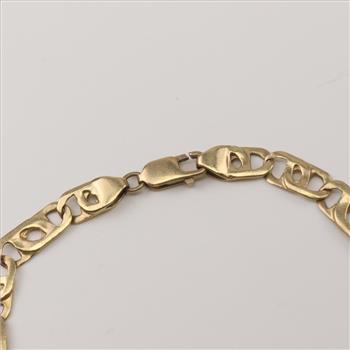 10kt Gold Anchor Link Bracelet