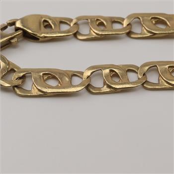 10kt Gold Anchor Link Bracelet