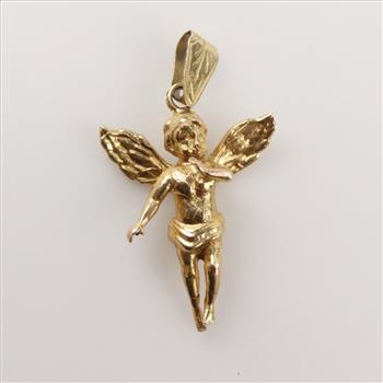 10kt Gold Angel Pendant