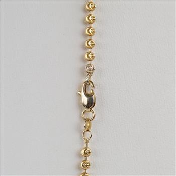 10kt Gold Ball Chain Necklace