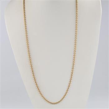 10kt Gold Ball Chain Necklace