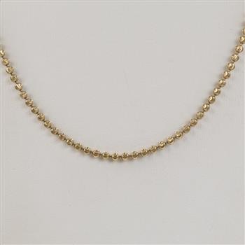 10kt Gold Ball Link Necklace