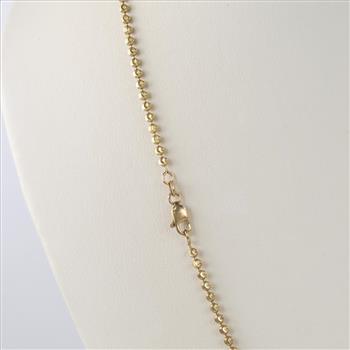 10kt Gold Ball Link Necklace