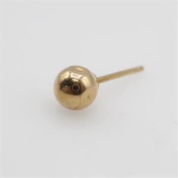 10kt Gold Ball Stud Earring