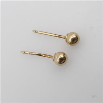 10kt Gold Ball Stud Earrings