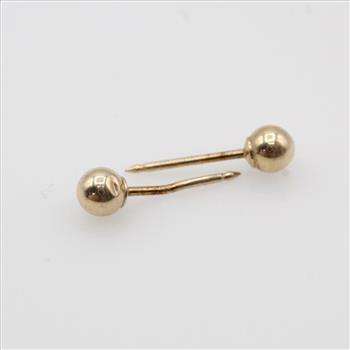 10kt Gold Ball Stud Earrings