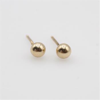 10kt Gold Ball Stud Earrings