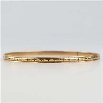 10kt Gold Bangle