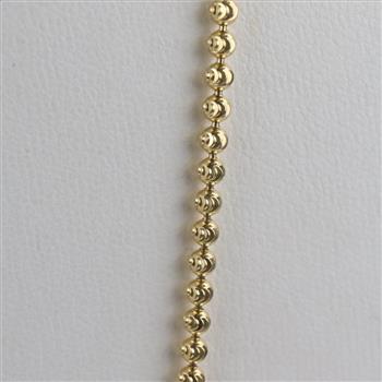 10kt Gold Beaded Chain Necklace