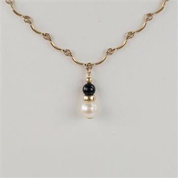10kt Gold Beaded Necklace