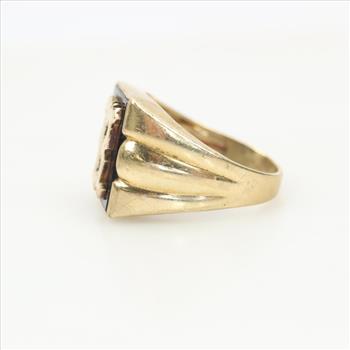 10kt Gold Black Onyx Signet Ring